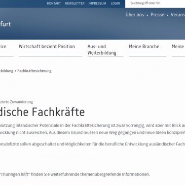 Projekt zur Förderung der beruflichen Integration von Flüchtlingen