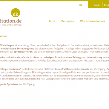 Online-Portal arztkonsultation.de unterstützt bei der Verständigung